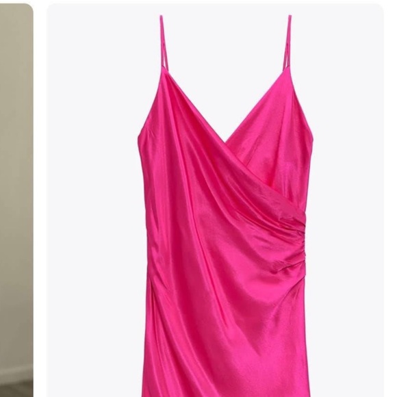 Zara Draped Lingerie Style Slip Dress - Picture 2 of 2